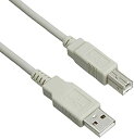 【中古】iBUFFALO USB2.0ケーブル1.0m アイボリー BSUABFC210IV