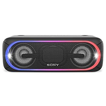 【中古】ソニー SONY ワイヤレスポータブルスピーカー 重低音モデル SRS-XB40 : 防水/Bluetooth/専用スマホアプリ対応 ライティング機能搭載 ブラック SR