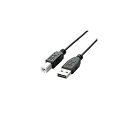 【中古】エレコム USBケーブル B USB2.0 (USB A オス to USB B オス) リバーシブルコネクタ 2m ブラック U2C-DB20BK