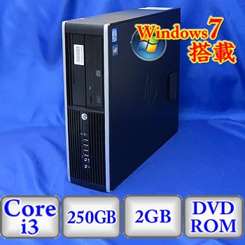 【中古】（非常に良い）（デスクトップパソコン）HP HP Compaq 6200 Pro SFF PC A3L38PA ABL -Windows7 Professional 32bit Core i3 3.3GHz 2GB 250GB DVD-ROM(B0224D