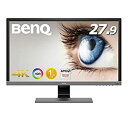 【中古】BenQ ゲーミングモニター ディスプレイ EL2870U 27.9インチ/4K/HDR/TN/1ms/FreeSync対応/HDMI×2/DP1.4/スピーカー/アイケア機能B.I.