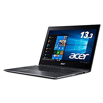 【中古】Acer ノートパソコン Spin 5 SP513-52N-N78U (Core i7/8GB/256GB SSD/ドライブなし/13.3型/Windows 10/スチールグレイ) 1