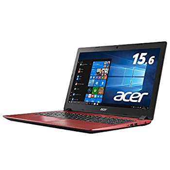 【中古】Acer ノートパソコン Aspire 3 A315-32-N14U/RF (Celeron/4GB/256GB SSD/ドライブなし/15.6型/Windows 10/レッド)