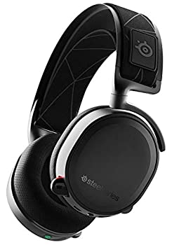 【中古】（非常に良い）国内 SteelSeries 密閉型 ワイヤレス ゲーミングヘッドセット Arctis 7 Black (..