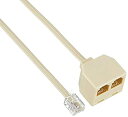 【中古】「未使用品」サンワサプライ 電話延長分配ケーブル TEL-Y9-2K2