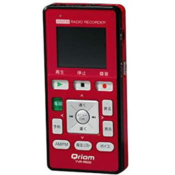 【中古】Qriom キュリオム ラジオボイスレコーダー レッドYVR-R500(R)