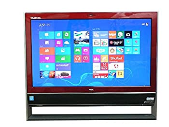 【中古】（非常に良い）NEC デスクトップパソコン パソコン VN370/M レッド デスクトップ 一体型 本体 Windows8 Celeron DVD 地デジ/BS/CS 4GB/1TB