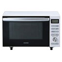 【中古】アイリスオーヤマ オーブンレンジ 18L フラットテーブル ヘルツフリー 自動メニュー トースト グリル ホワイト MO-F1805-W
