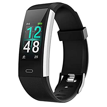 【中古】[令和モデル] Gemtop スマートウォッチ IP68完全防水 スマートブレスレット活動量計 心拍計 歩数計 腕時計 睡眠検測 消費カロリー カラースクリ