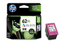 【中古】HP HP62XL 純正 インクカートリッジ カラー ( 増量 ) C2P07AA