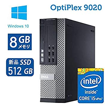yÁzieSSDځjiWin10 ProځjDELL OptiPlex 9020(SFF) 4Core i5 3.4GHZ/ 8GB/SSD 512GB^DVD}`i