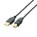 【中古】2010年モデルELECOM USB2.0ケーブル A-Bタイプ 2m ブラック U2C-B20BK