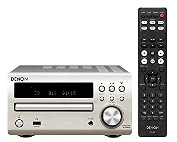 【中古】Denon CDレシーバー FLAC/WAV/AAC再生対応 フロントUSB端子/2系統光デジタル入力 プレミアムシルバー RCD-M40-SP 1