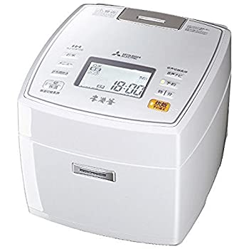 【中古】三菱電機 IHジャー炊飯器 本炭釜 5.5合炊き ピュアホワイト NJ-VW106-W