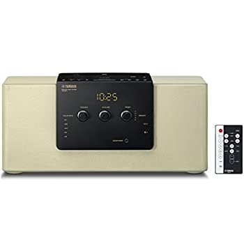 【中古】ヤマハ デスクトップオーディオシステム CD/USB/ワイドFM AMラジオ Bluetooth aptX AAC 対応 クロックオーディオ シャンパンゴールド TSX-B141(