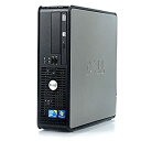 【中古】（非常に良い）パソコン Windows7 32bit 省スペース スリムタワー デスクトップ Dell OptiPlex 380 Core 2 Duo E8400 3.00GHz メモリ2GB HDD 250GB DVDマルチ