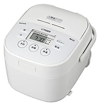 【中古】（非常に良い）タイガー 炊飯器 マイコン 3合 ホワイト レシピ付 tacook 炊きたて JBU-A551-W