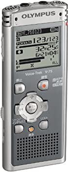 【中古】OLYMPUS ICレコーダー Voice-Trek 4GB リニアPCM対応 GRY グレー V-75