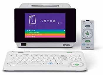 【中古】 非常に良い EPSON Colorio me コンパクトプリンター E-820 7.0型カラー液晶モニター搭載 ハガキ作成機能 デジタルフォトフレーム機能 あいうえおキーボード