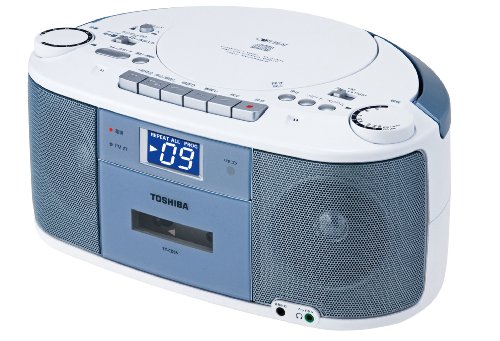 【中古】TOSHIBA CDラジオカセットレコーダー CUTEBEAT ブルー TY-CDS5(L)