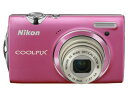 【中古】Nikon デジタルカメラ COOLPIX (クールピクス) S5100 ホットピンク S5100PK 1220万画素 光学5倍ズーム 広角28mm 2.7型液晶