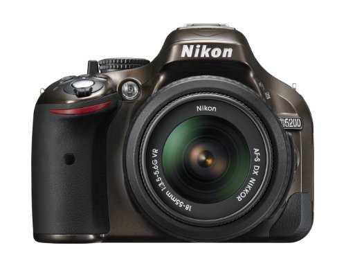 【中古】Nikon デジタル一眼レフカメラ D5200 レンズキット AF-S DX NIKKOR 18-55mm f/3.5-5.6G VR付属 ブロンズ D5200LKBZ