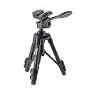 【中古】Velbon 卓上三脚 EX-Macro 3段 レバーロック 脚径17mm 小型 3Way雲台 クイックシュー対応 アルミ脚 301741