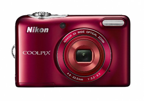 【中古】Nikon デジタルカメラ COOLPIX L30 5倍ズーム 2005万画素 乾電池タイプ レッド L30RD