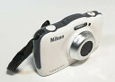 【中古】「非常に良い」Nikon デジタルカメラ S32 防水 1300万画素 ホワイト S32WH