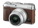 【中古】富士フイルム(FUJIFILM) ミラーレス一眼カメラ X-E3単焦点レンズキット ブラウン X-E3LK23F2-BW(2)