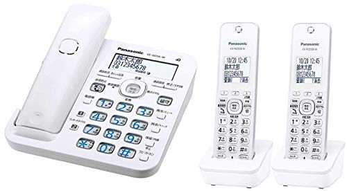 【中古】パナソニック コードレス電話機(子機2台付き) VE-GD56DW-W 【中古】パナソニック コードレス電話機(子機2台付き) VE-GD56DW-W
