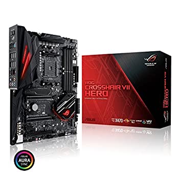 【中古】ASUS AMD X470 搭載 AM4 対応 マザーボード ROG CROSSHAIR VII HERO （ATX）