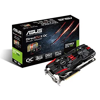 【中古】ASUSTeK NVIDIA GTX780チップセット オリジナルFAN「DirectCuII」搭載グラフィックカード GTX780-DC2OC-3GD5 （PCI-Express3.0）