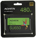 【中古】（非常に良い）ADATA ( エーデータ ) 480GB 2.5インチ SSD内蔵 SU650 SATA 6Gb/s 3D TLC ブリスター ASU650SS-480GT-R ［ 海外パッケージ ］