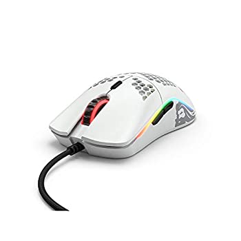 【中古】（非常に良い）Glorious ゲーミングマウス Model O Mouse Matt White 軽量 ハニカムデザイン オムロンスイッチ搭載 1年 ホワイト（国内）