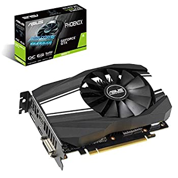 【中古】（非常に良い）ASUS NVIDIA GTX 1660Ti 搭載 デュアルボールベアリングファン 6GB PH-GTX1660TI-O6G