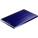 【中古】「非常に良い」I-O DATA HDD 外付ポータブルハードディスク「カクうす7」 500GB USB 3.0接続 薄さ7mm プルシアンブルー HDPU-UT500B