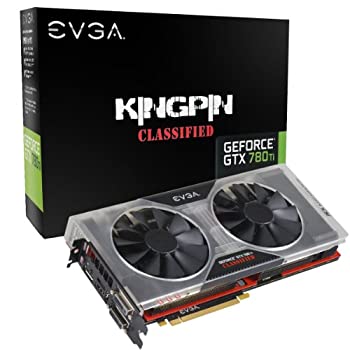 【中古】EVGA GeForce GTX 780ti Classifiedキングピン3 GB gddr5 384-bitデュアルリンクDVI - I DVI - D HDMI DP SLIグラフィックスカード03 g-p4 388