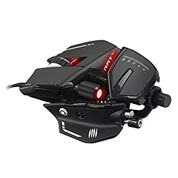 【中古】Mad Catz (マッドキャッツ) R.A.T.8プラス 有線 ゲーミングマウス FPS向け 最大16000DPI 無段階調整DPI スナイパーエイムボタン PS4