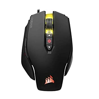 【中古】「非常に良い」Corsair M65 PRO RGB -Black- ゲーミングマウス 『スナイパーボタン 12000dpiセンサー FPSゲーム向け』 KB378 CH-9300011-NA