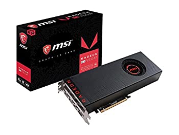 【中古】MSI Radeon RX Vega 64?8?G DirectX 12?2048-bit hbm2?HDCP and VR Ready CrossFireXグラフィックスカードブラック/レッド