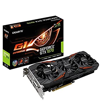 【中古】GIGABYTE ビデオカードGEFORCE GTX 1070搭載 GV-N1070G1 GAMING-8GD rev2 【中古】GIGABYTE ビデオカードGEFORCE GTX 1070搭載 GV-N1070G1 GAMING-8GD rev2