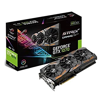 šASUS ROG Strix GeForce GTX 1070 Ti 8GB GDDR5 ɥХ󥹥ǥ VR ǥ DP HDMI DVI ॰եå (ROG-STRIX-GTX1070