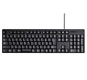 【中古】「非常に良い」エレコム キーボード 有線 メンブレン ブラック TK-FFCM01BK
