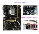 【中古】マザーボードBiostar tb250-btc Pro Core i7 / i5 / i3 lga1151インテルb250 ddr4 12 GPUのサポート6 AMD and 6 Nvidia