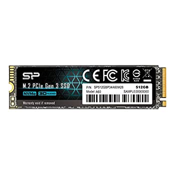 šۡɤ˥ꥳѥ SSD 512GB 3D NAND M.2 2280 PCIe3.04 NVMe1.3 P34A60꡼ SP512GBP34A60M28