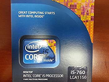 【中古】（非常に良い）インテル Boxed Intel Core i5 i5-760 2.80GHz 8M LGA1156 Lynnfield BX80605I5760