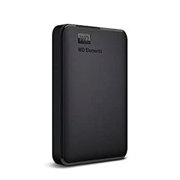 【中古】WD ポータブルHDD 2TB USB3.0 ブラック WD Elements Portable 外付けハードディスク / 2年 WDBU6Y0020BBK-WESN