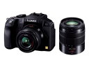 【中古】「非常に良い(無料延長保証)」パナソニック ミラーレス一眼カメラ ルミックス G6 ダブルズームレンズキット 標準ズームレンズ/望遠ズームレンズ付属 ブラック DMC-G6W-K