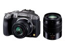 【中古】「非常に良い(無料延長保証)」パナソニック ミラーレス一眼カメラ ルミックス G6 ダブルズームレンズキット 標準ズームレンズ/望遠ズームレンズ付属 シルバー DMC-G6W-S